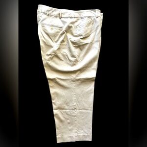 Charter Club Newport Slim Cropped Light Beige High Rise Pants, Women’s Sz 22W